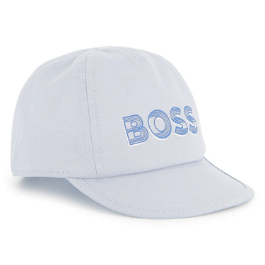 BOSS Gorra o cachucha para bebe color azul cielo print logo al frente